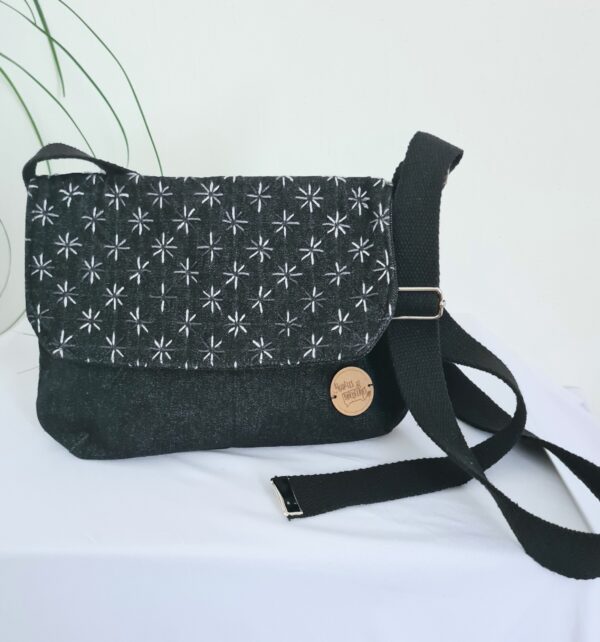Sac Kristel  noir & sashiko
