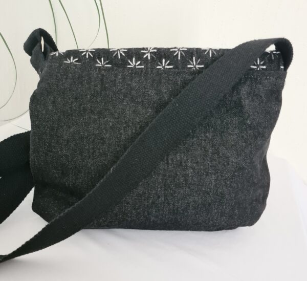 Sac Kristel  noir & sashiko – Image 2