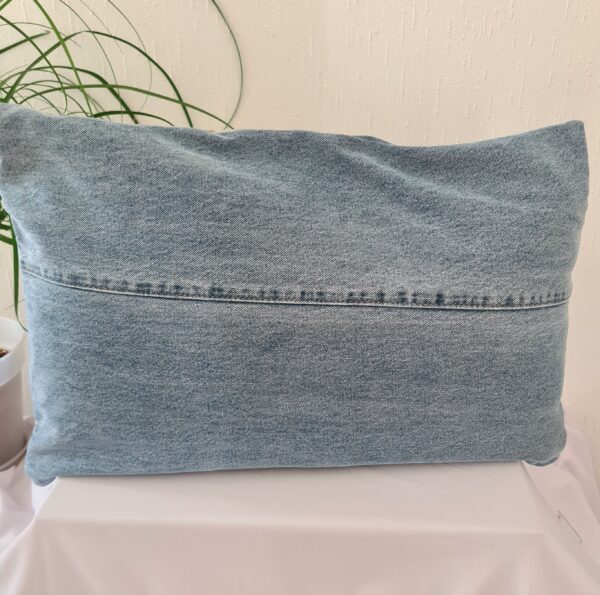 Housse de coussin Jean & canevas – Image 4