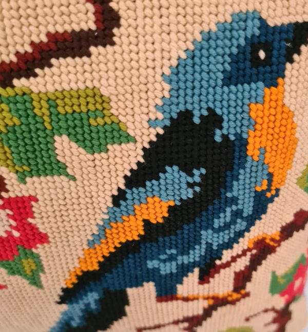 Housse de coussin canevas oiseau – Image 4